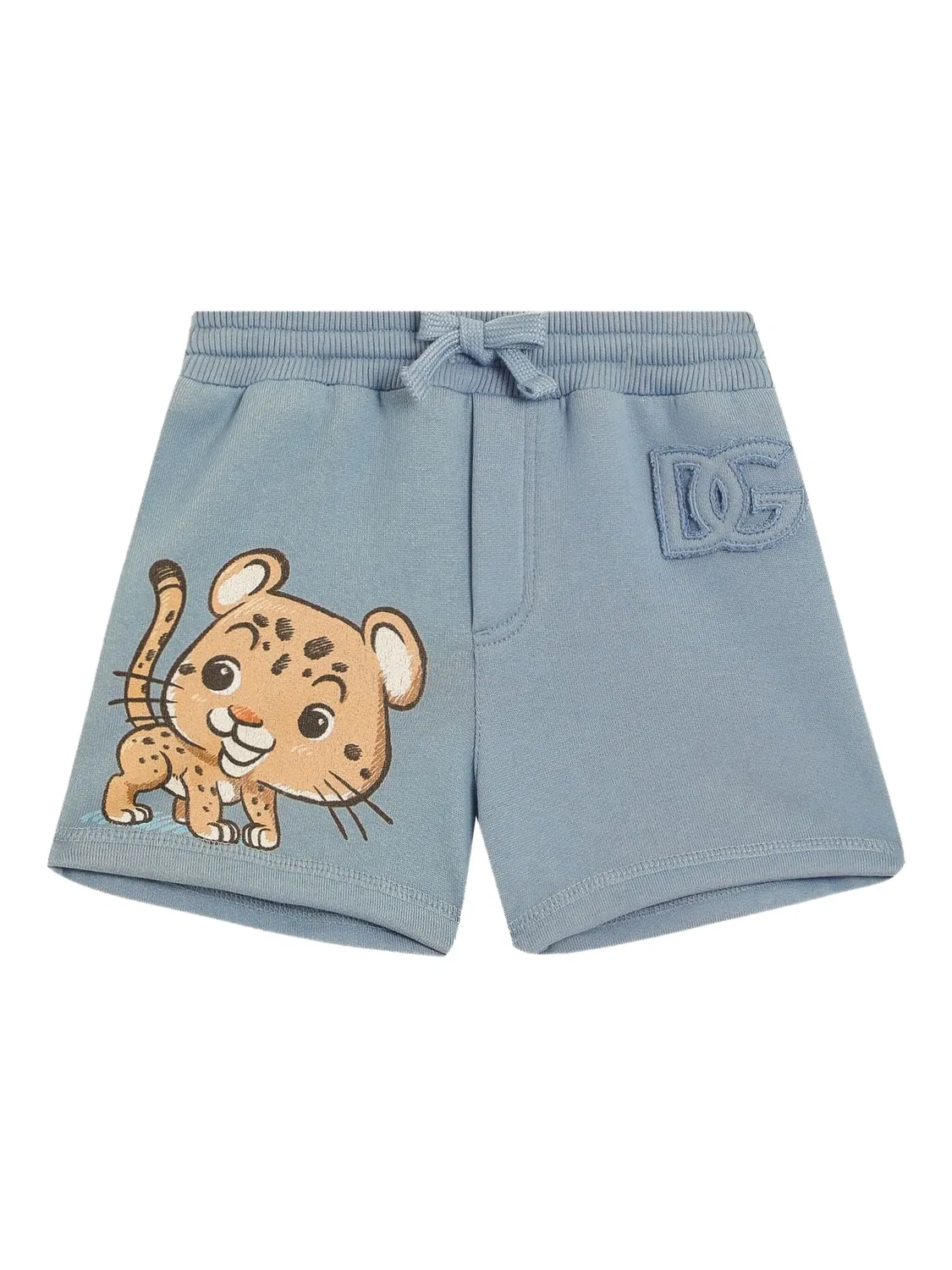 Шорты с леопардовым принтом Dolce & Gabbana Kids