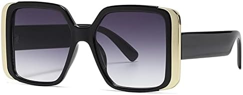 

Стильные цветные квадратные солнцезащитные очки для женщин, винтажные сине-зеленые солнцезащитные очки для мужчин, уникальные солнцезащитные очки с защитой от УФ-излучения UV400 MTZJH