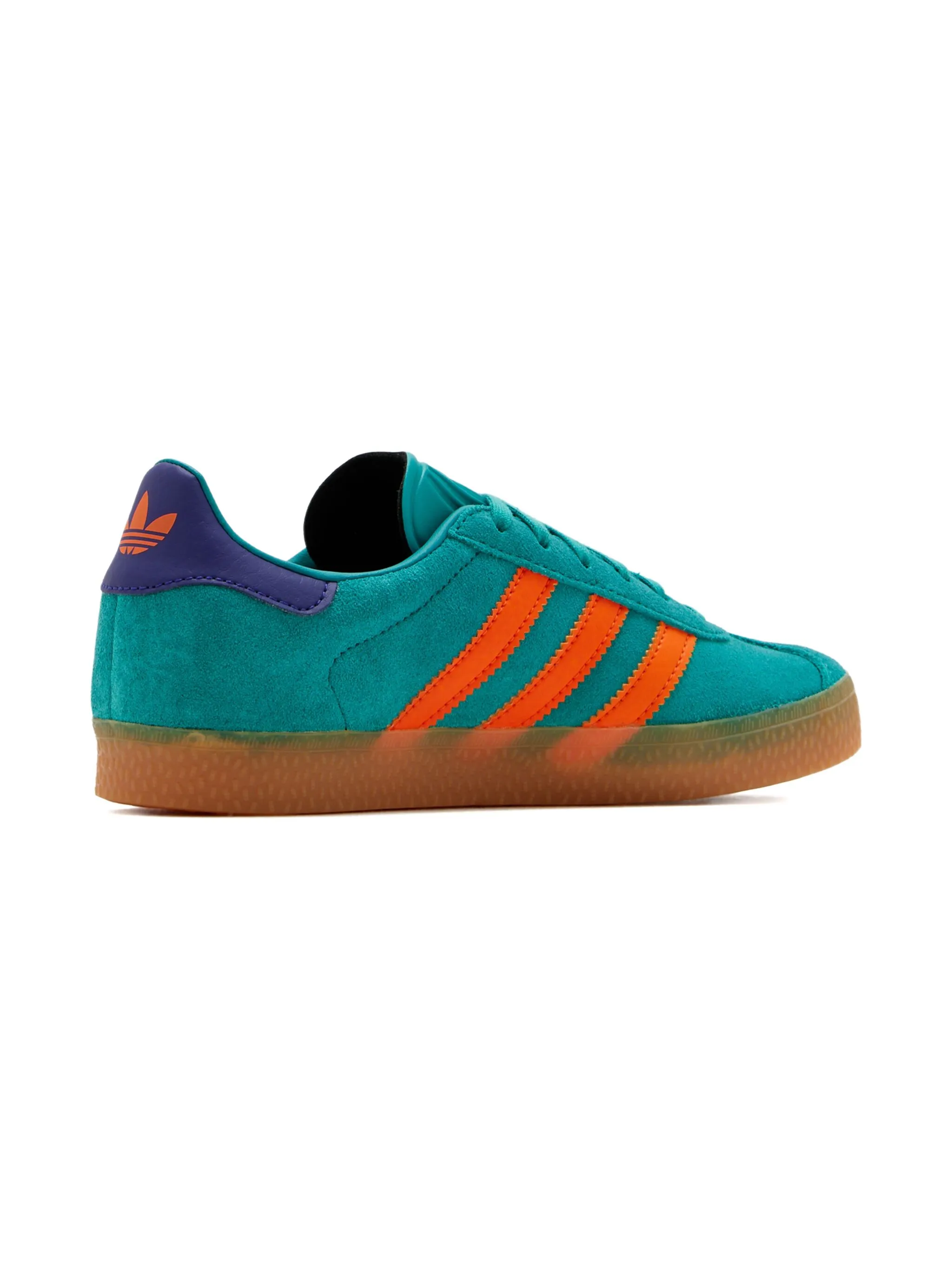 Кроссовки Gazelle с полосками Adidas Kids, синий — фото 3