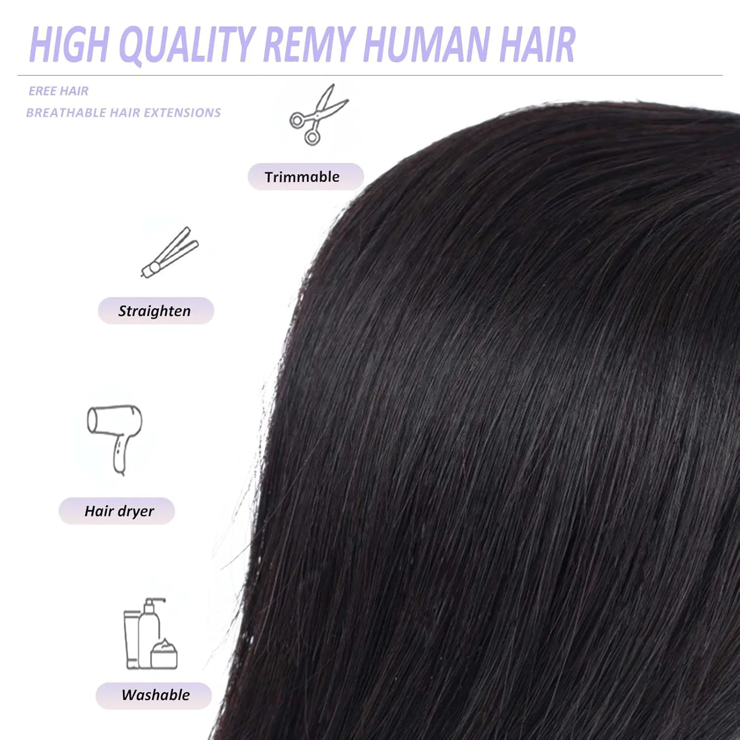 Женский шиньон из натуральных вьющихся волос «EREE HAIR» Eree Hair, Natural Colour — фото 4