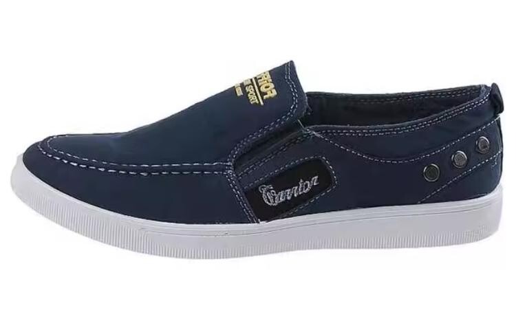 

Холщовые кеды мужские низкие синий Warrior