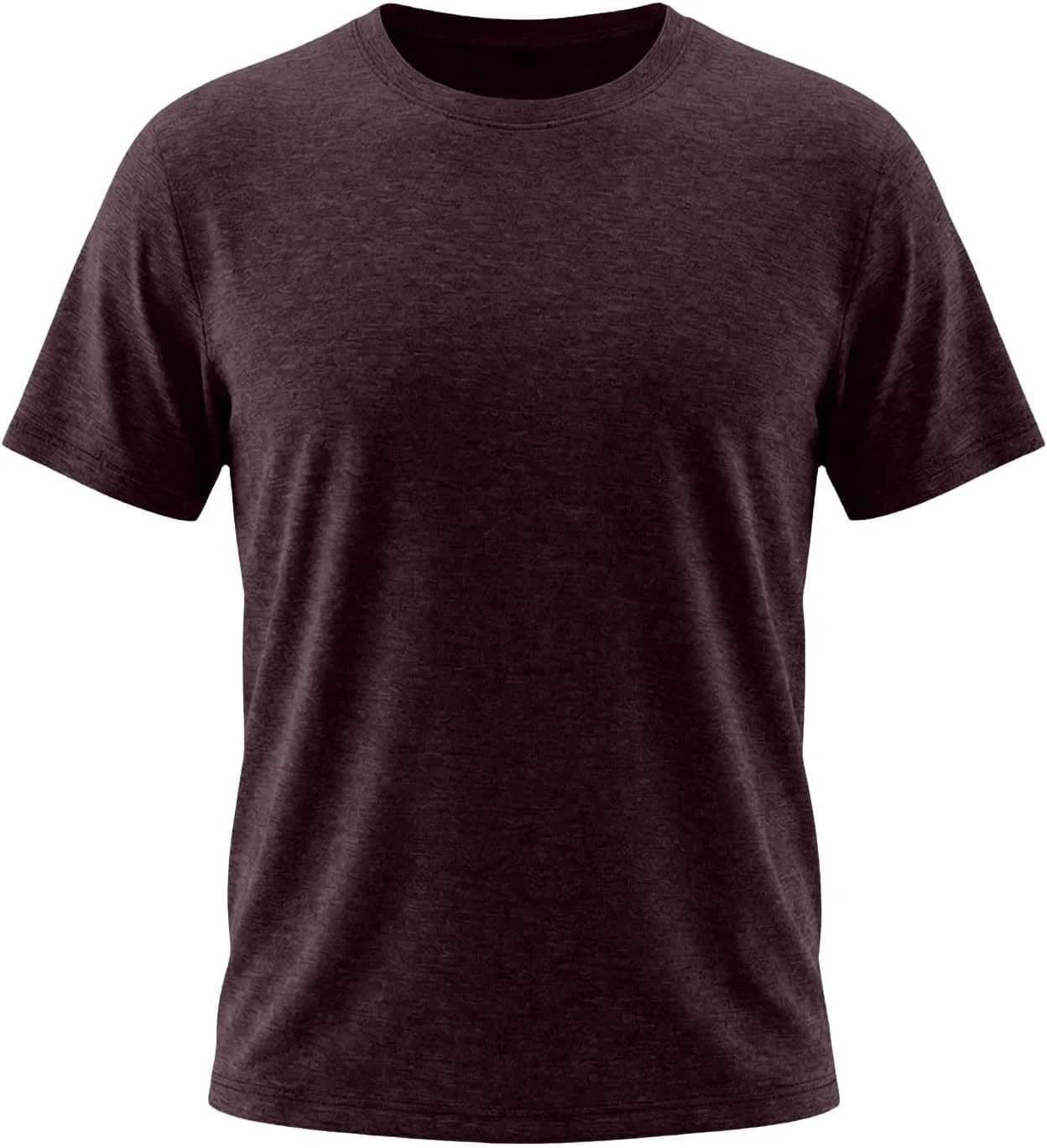 Футболка для мужчин Casual Cotton, короткий рукав, легкая, однотонная, Big and Tall, Crew Neck — фото 3