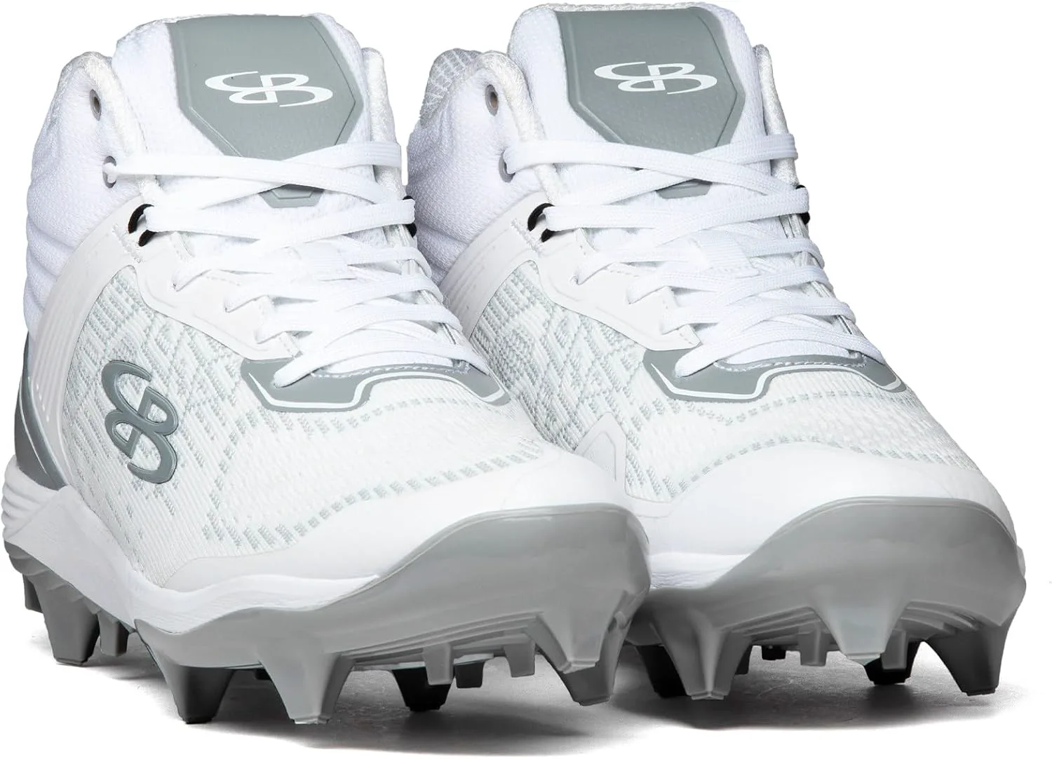 Бутсы Boombah Viper Pureknit для мужчин с формованной средней подошвой - Status - несколько цветовых вариантов - несколько размеров, белый/серый — фото 4