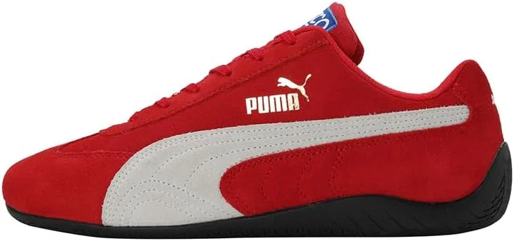 Мужские кожаные кроссовки Puma Speedcat Shield на шнуровке, повседневные - черные — фото 2