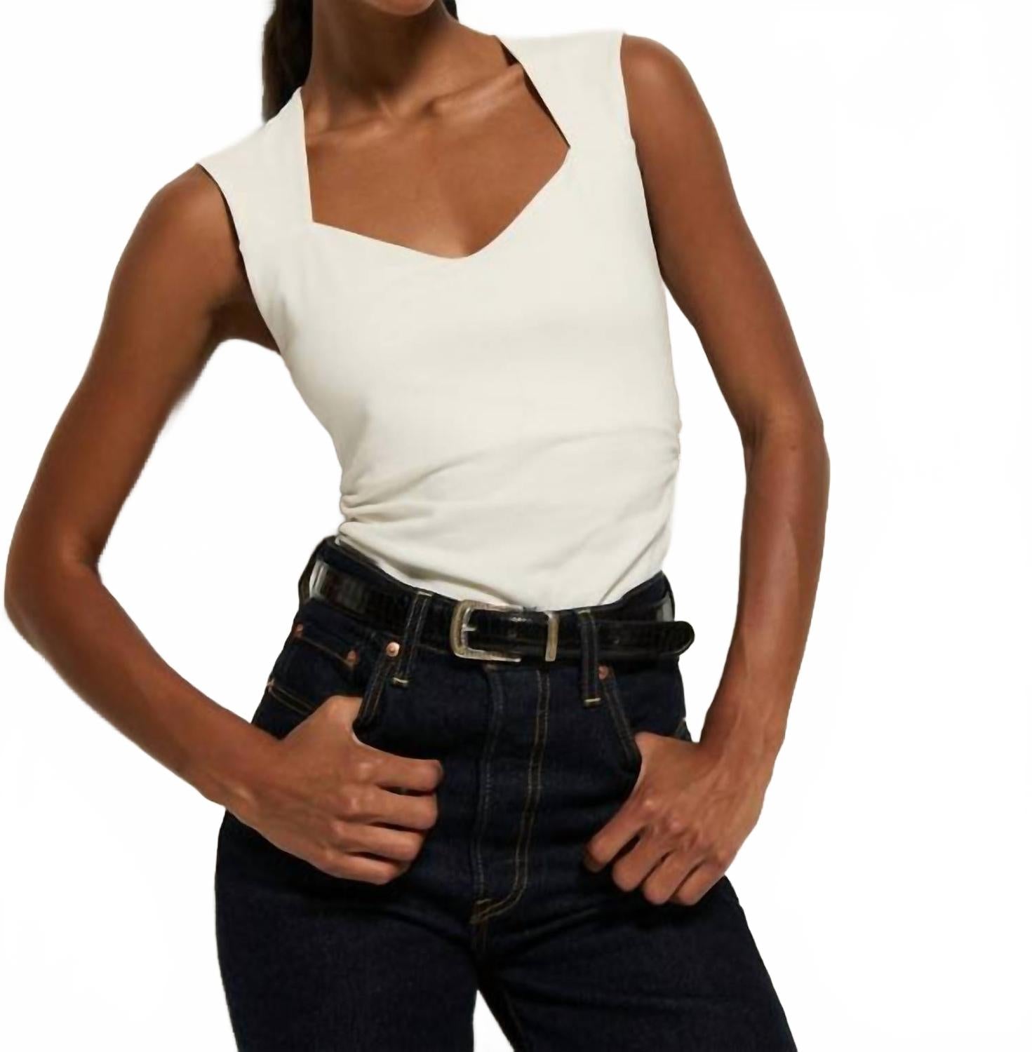 

Футболка без рукавов Haven, фарфоровый цвет Nation LTD, бежевый