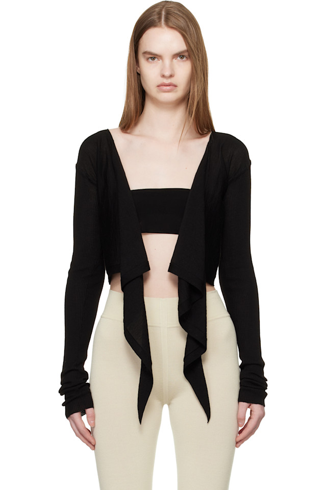 

Укороченный топ-накидка «Храм» Rick Owens, черный