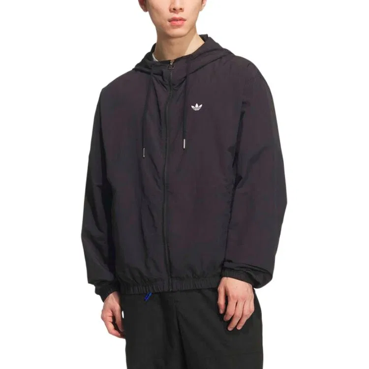 Куртка мужская Black hooded thin Adidas Originals — фото 3