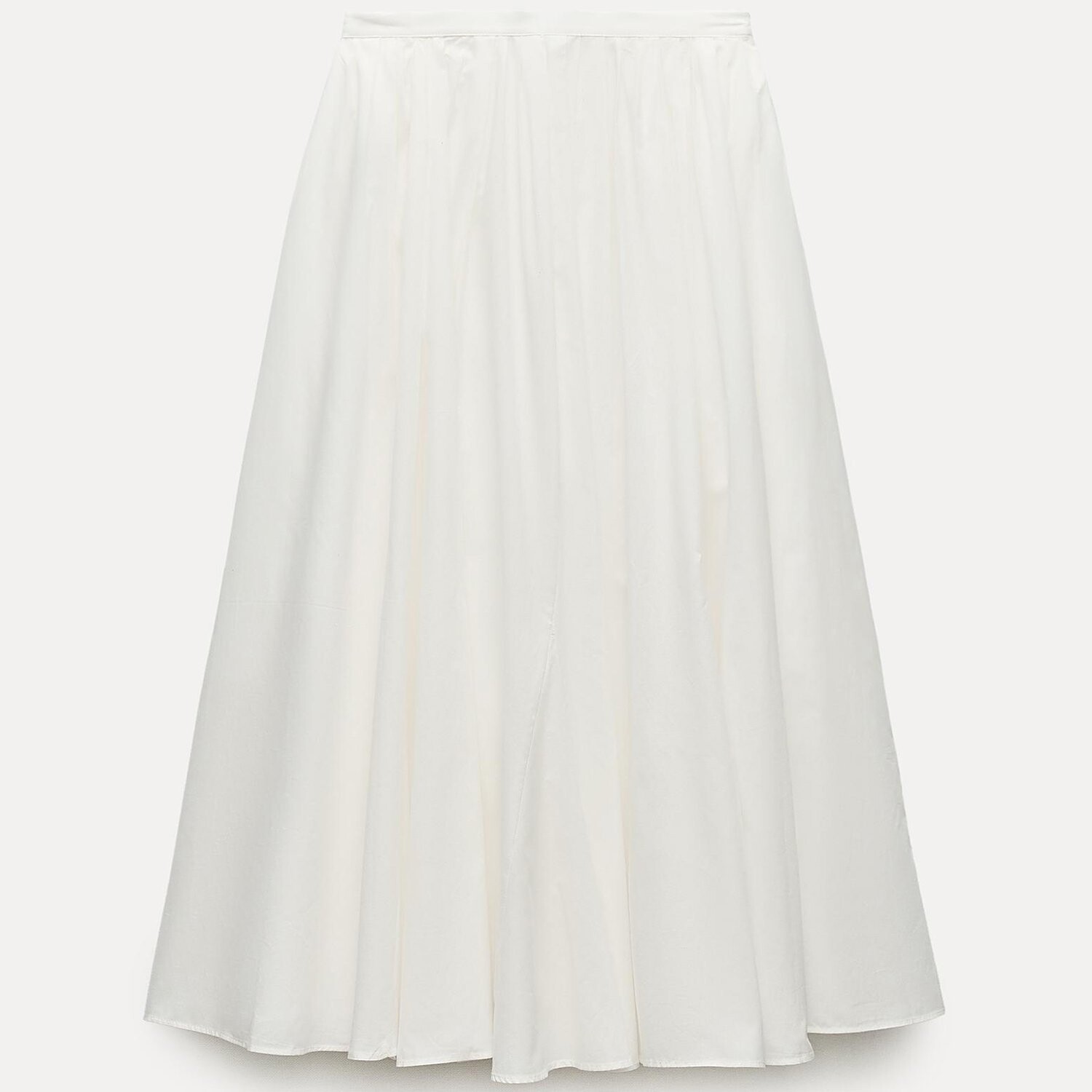 

Юбка Zara ZW Collection Voluminous Midi, белый