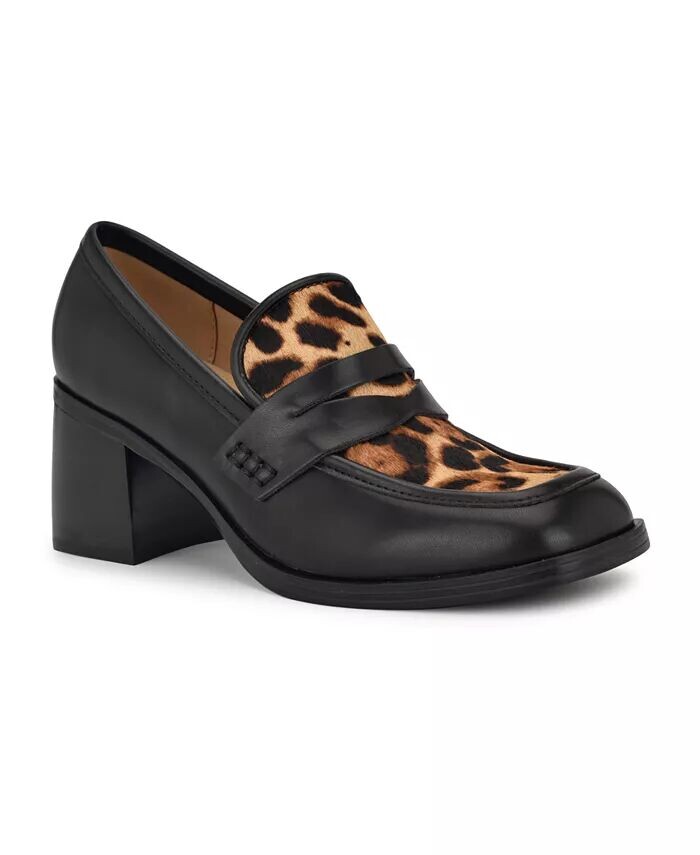 

Женские лоферы на блочном каблуке с квадратным носком Avalia Nine West, мультиколор