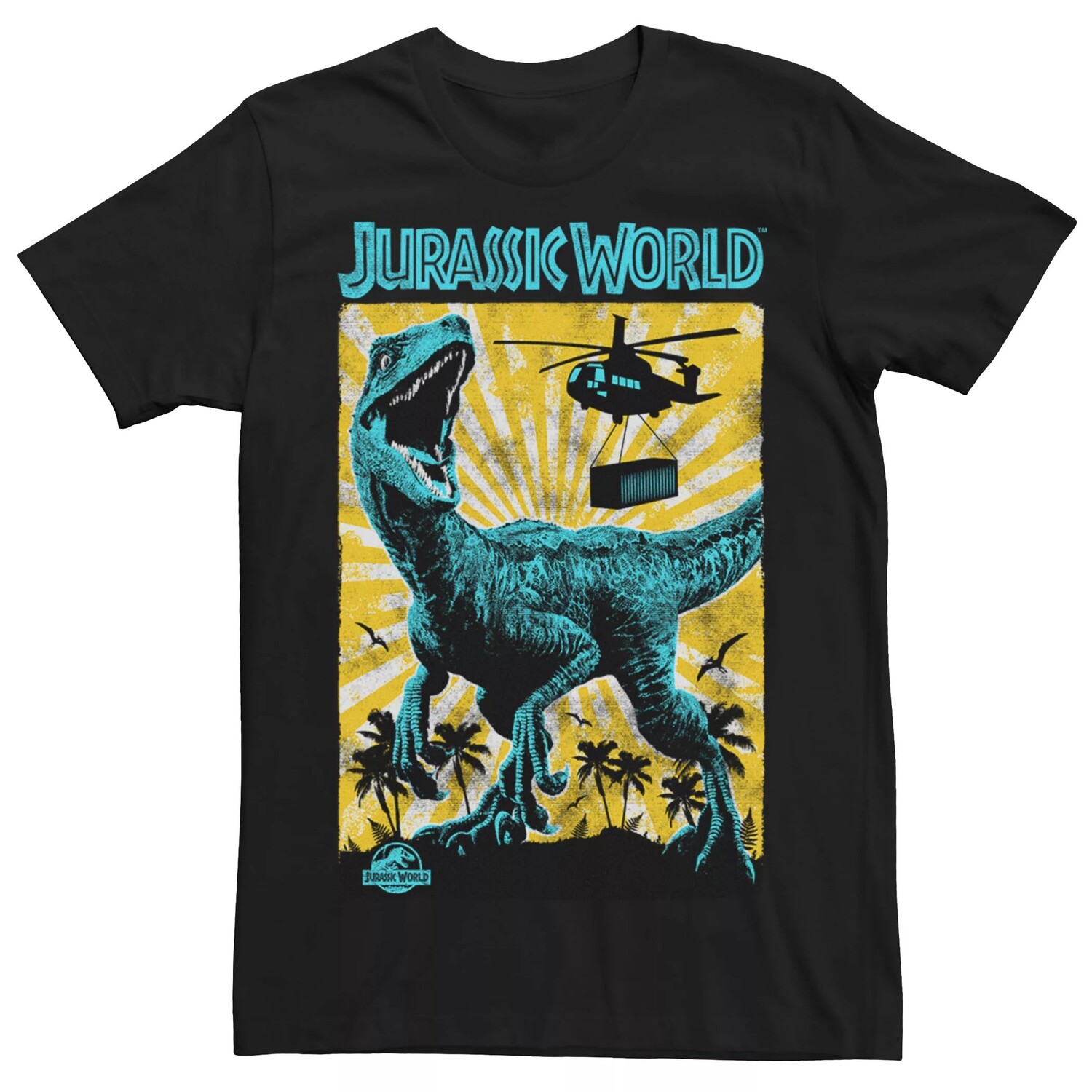 

Мужская футболка с ретро-плакатом «Мир Юрского периода» T-Rex Licensed Character