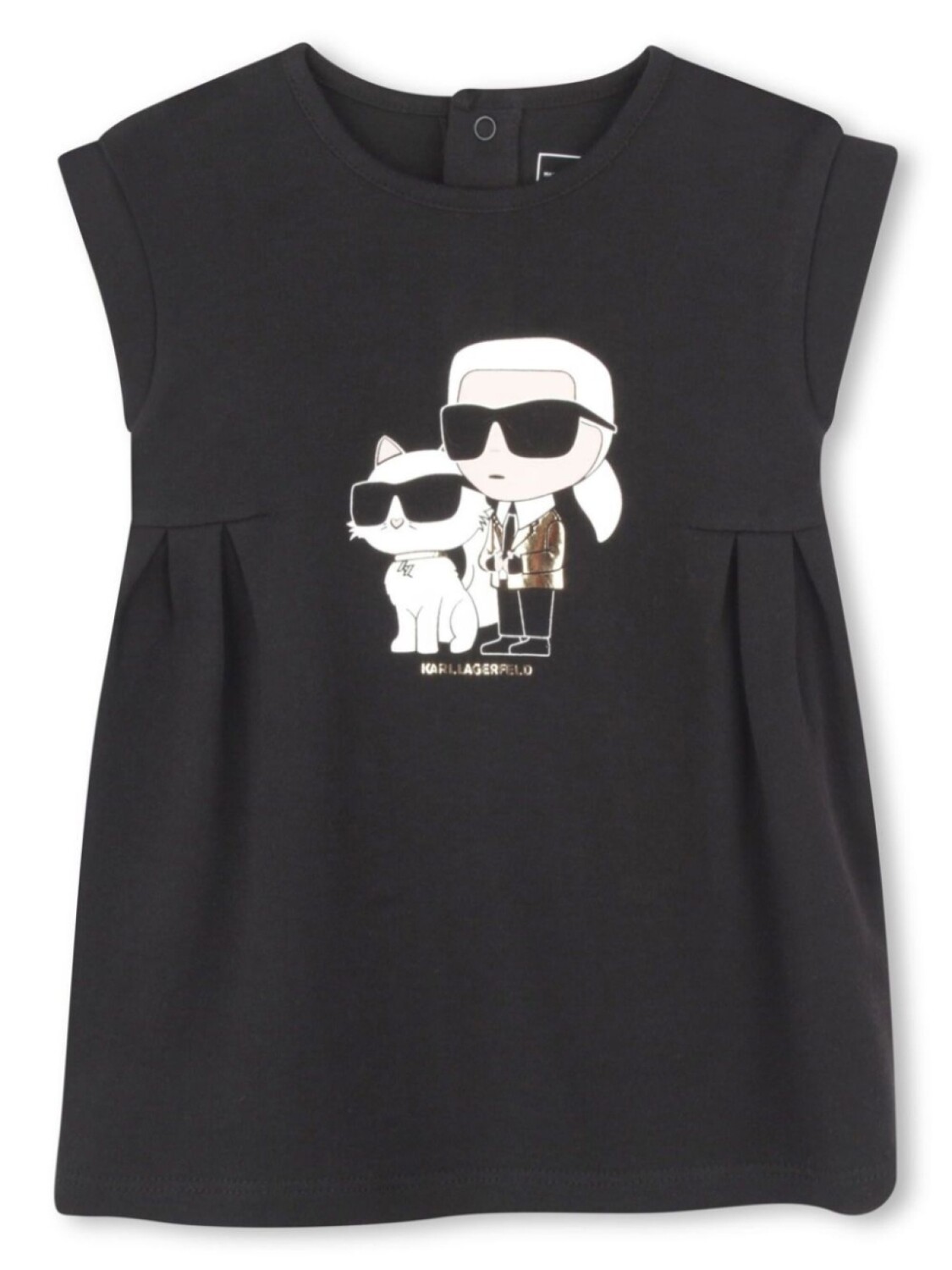 

Karl Lagerfeld Kids платье Ikon с принтом Karl Choupette, черный