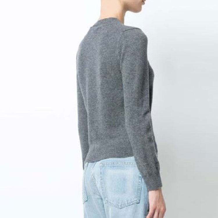 Кардиган (WMNS) COMME des GARCONS PLAY Cardigan White Emblem 'Grey' AZ-N061-051-3, серый — фото 4