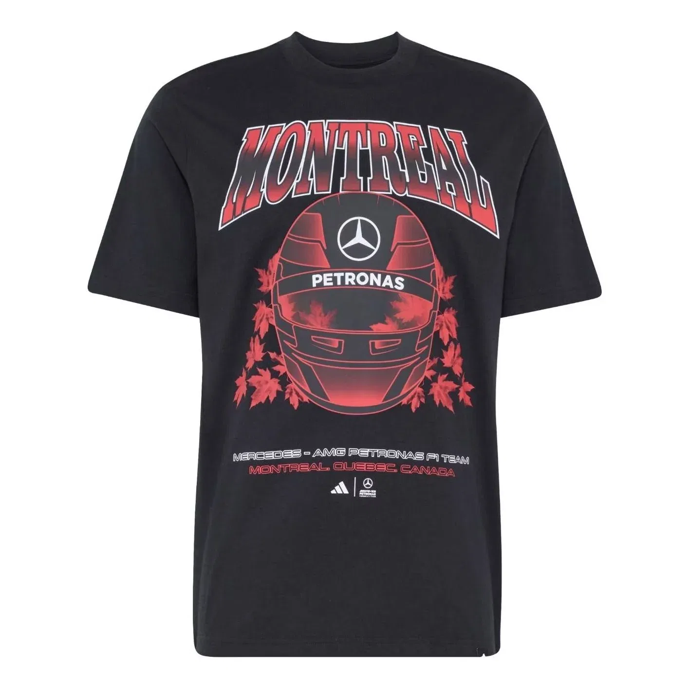 Футболка Adidas Mercedes AMG Petronas Formula 1 Team Montreal, черная, KT9256