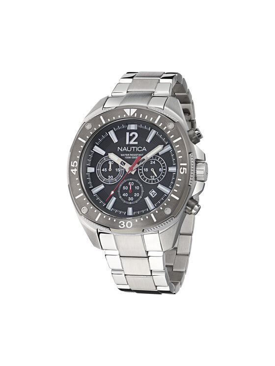 

Часы Sporty Chronograph NAPBSS505 Nautica, серебряный