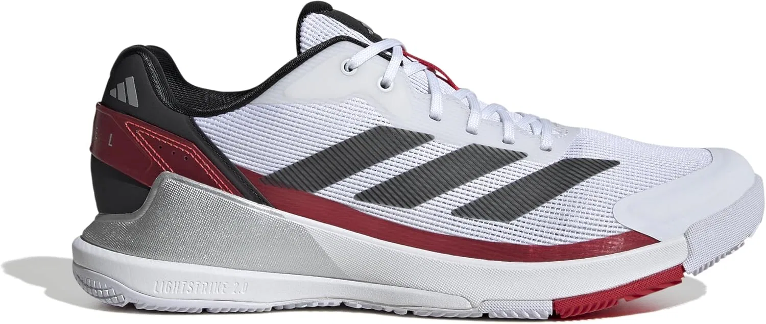 Мужские кроссовки для падела Adidas Crazyquick, Cloud White Core Black Lucid Red — фото 2