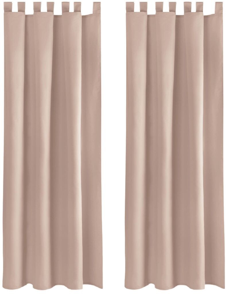 

2 петли для штор Ellen, включая подхваты и крючки (синие), размер: 140x145 см. Bestlivings, серый