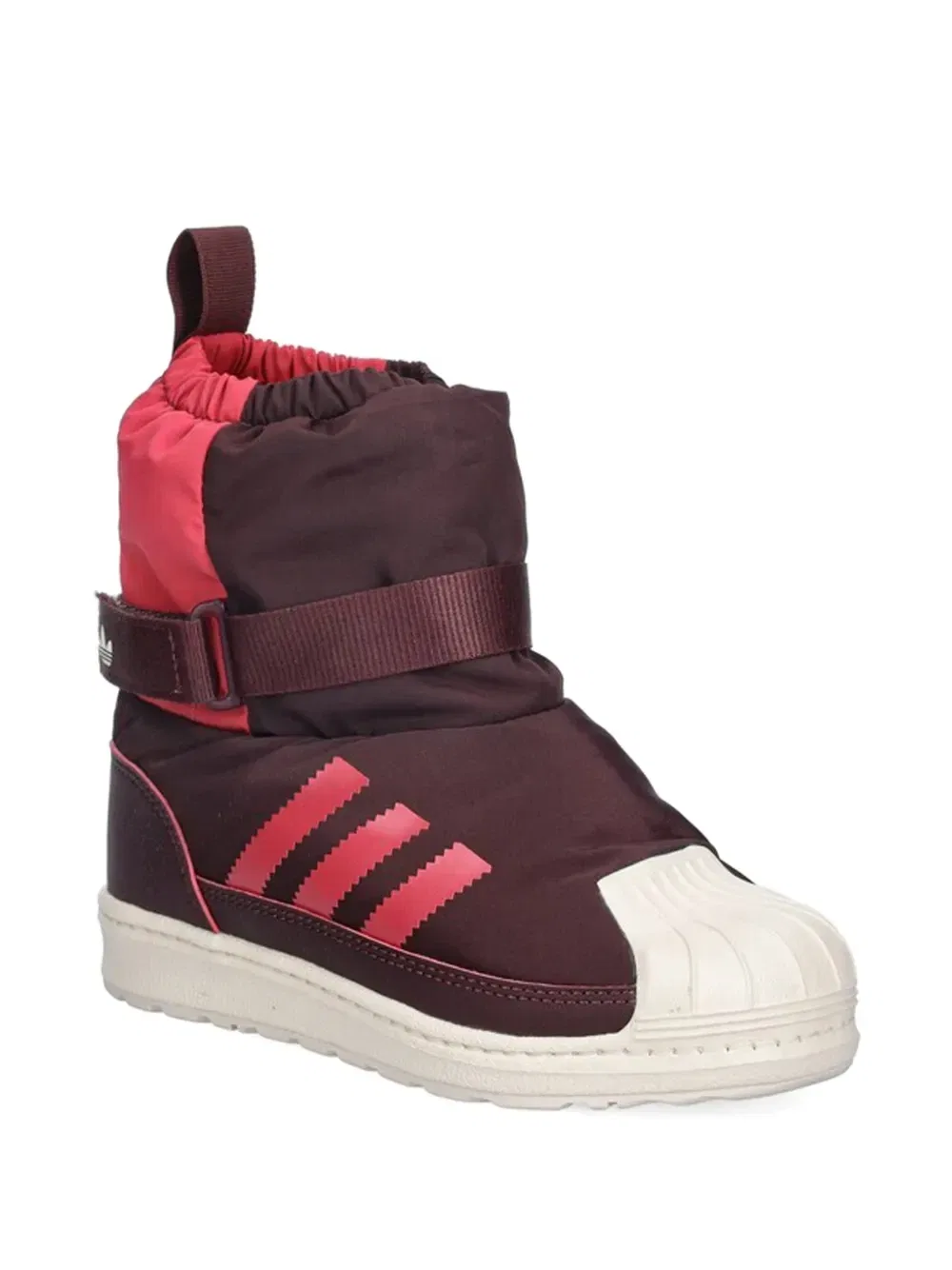 Полусапоги Superstar 360 со вставкой с ремешком Adidas Kids, коричневый