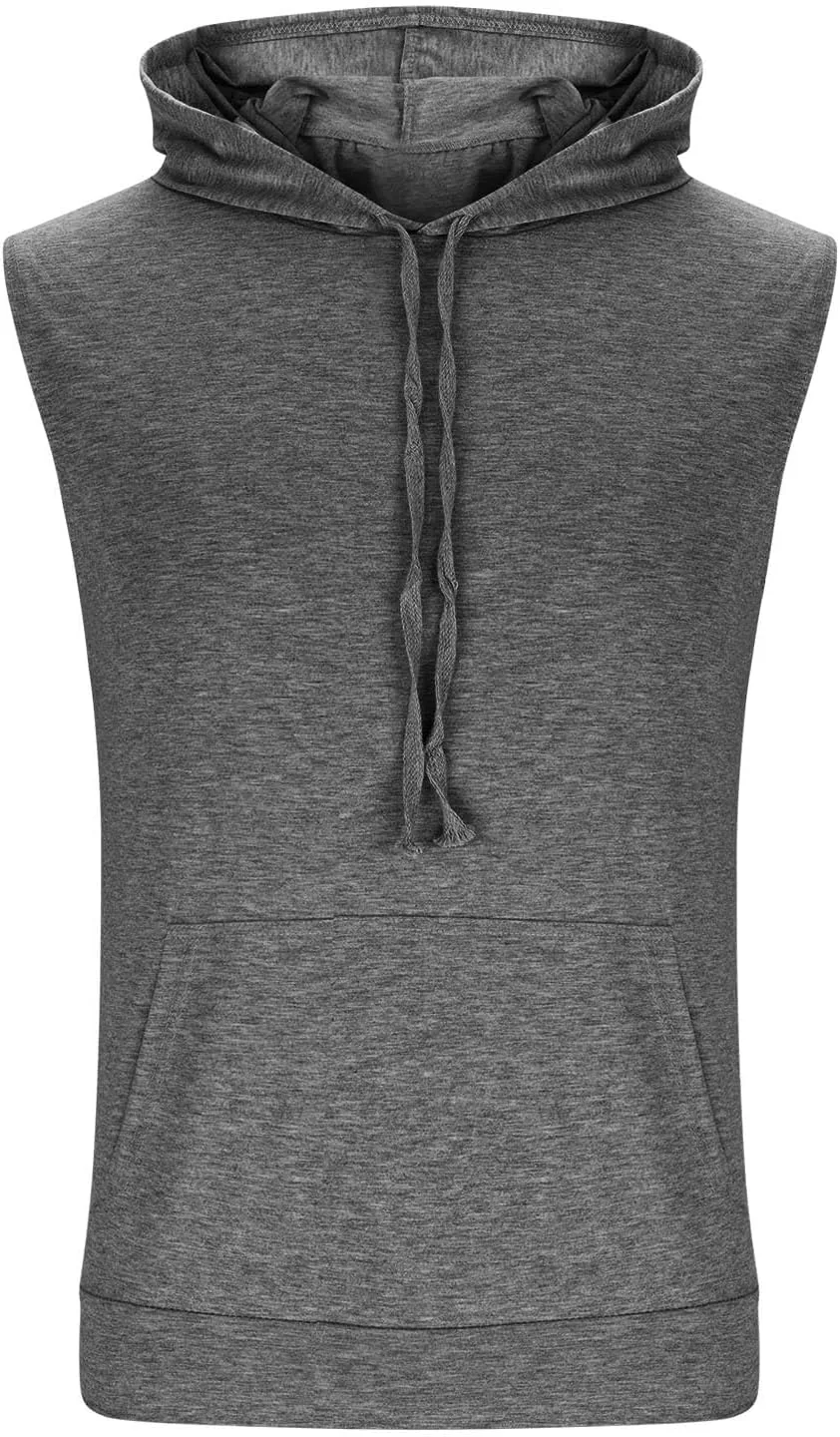 

Мужская майка-худи без рукавов для тренировок