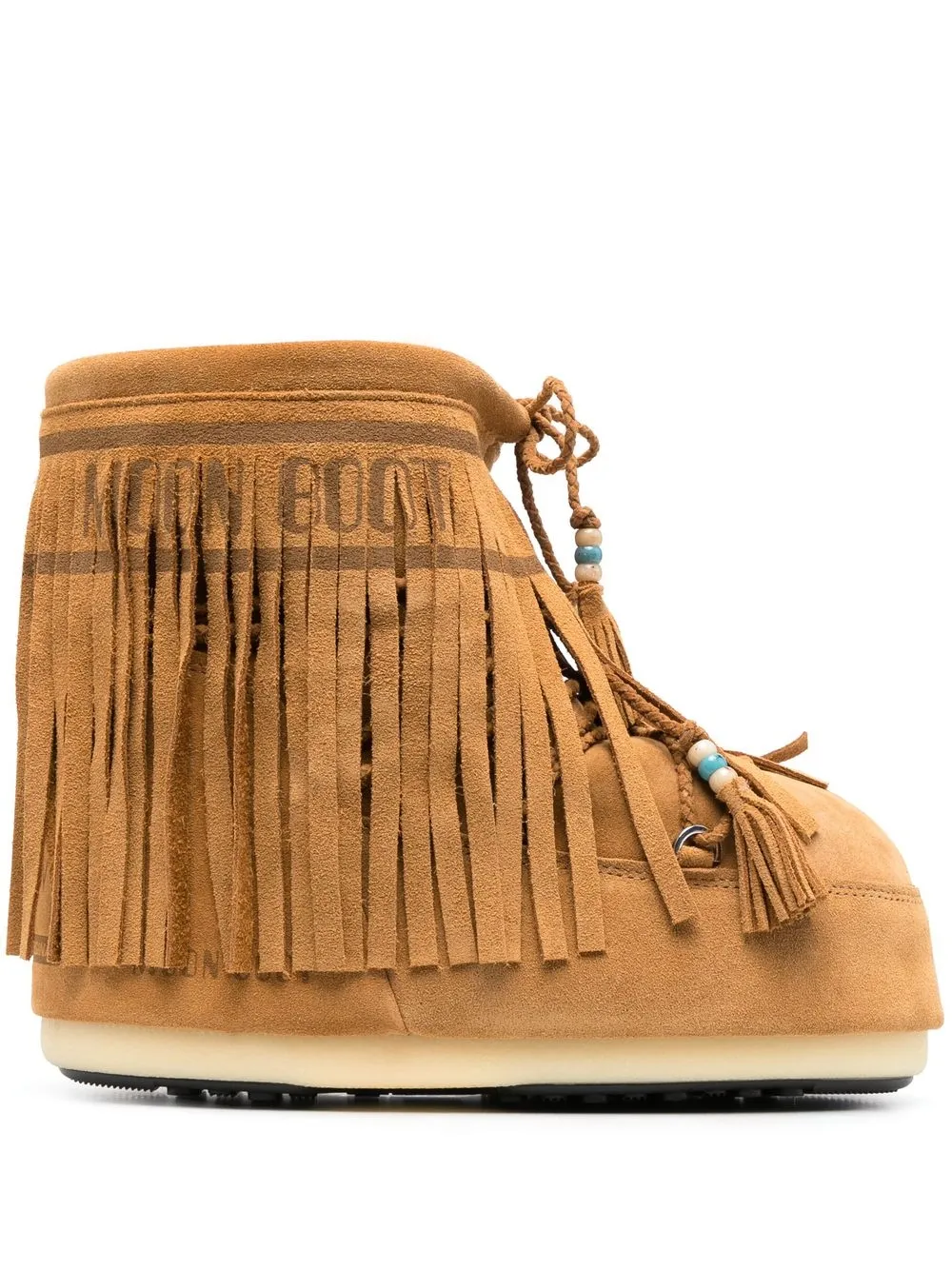 Зимние сапоги Icon Low с бахромой Alanui x Moon boot, коричневый