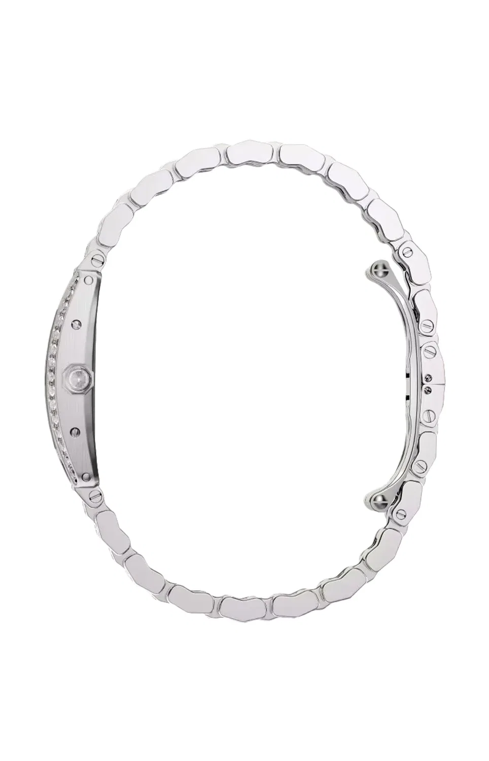 TANK AMÉRICAINE, МОДЕЛЬ МИНИ, БЕЛОЕ ЗОЛОТО, БРИЛЛИАНТЫ, КВАРЦ - WJTA0067 CARTIER, золотой — фото 2