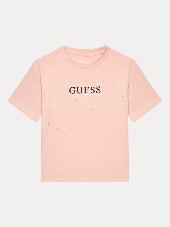 

Футболка свободного кроя Guess, розовый