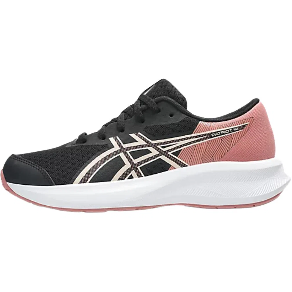 Кроссовки Patriot 14 Breathable Low top Running Shoes Black Pink White Kids' ASICS