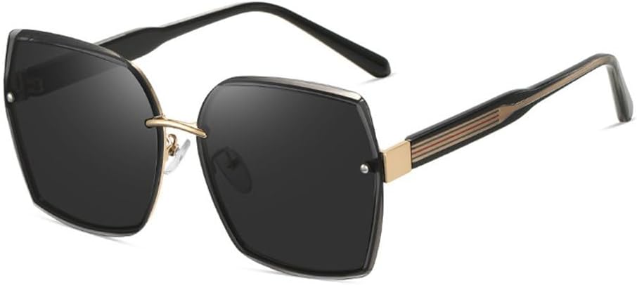 

Солнцезащитные очки для женщин 2027 года, большая оправа, градиентная металлическая оправа, летние дорожные солнцезащитные очки для мужчин, защита от УФ-излучения UV400 MTZJH, 1