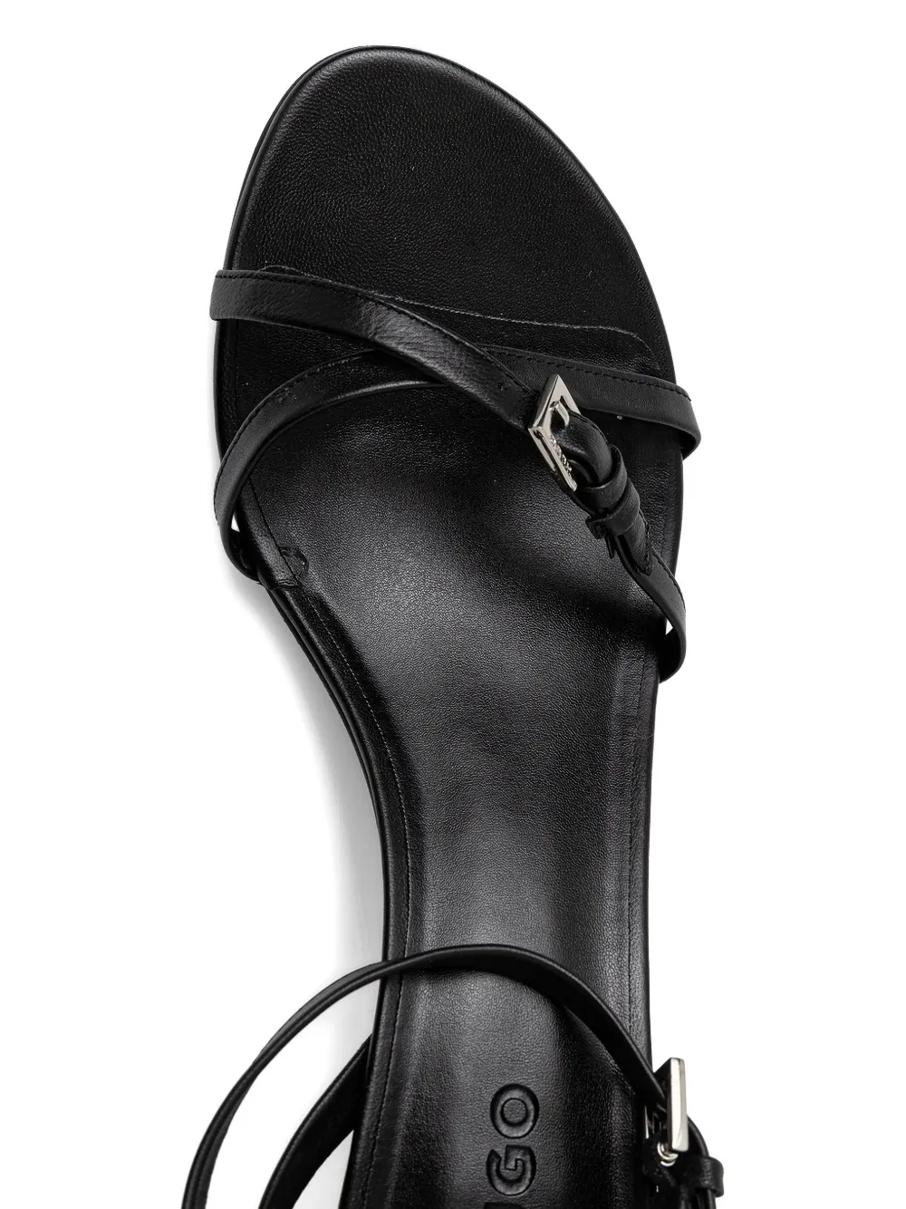 Сандалии с ремешком на щиколотке Hugo, черный — фото 3