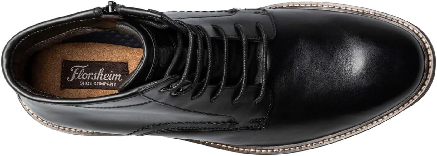 Мужские ботинки Florsheim Forge с закрытым носком и шнуровкой, черные, черный — фото 4