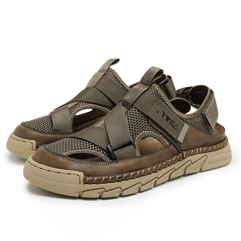 G.N.SHIJIA Мужские пляжные сандалии цвета хаки, цвет Khaki — фото 3