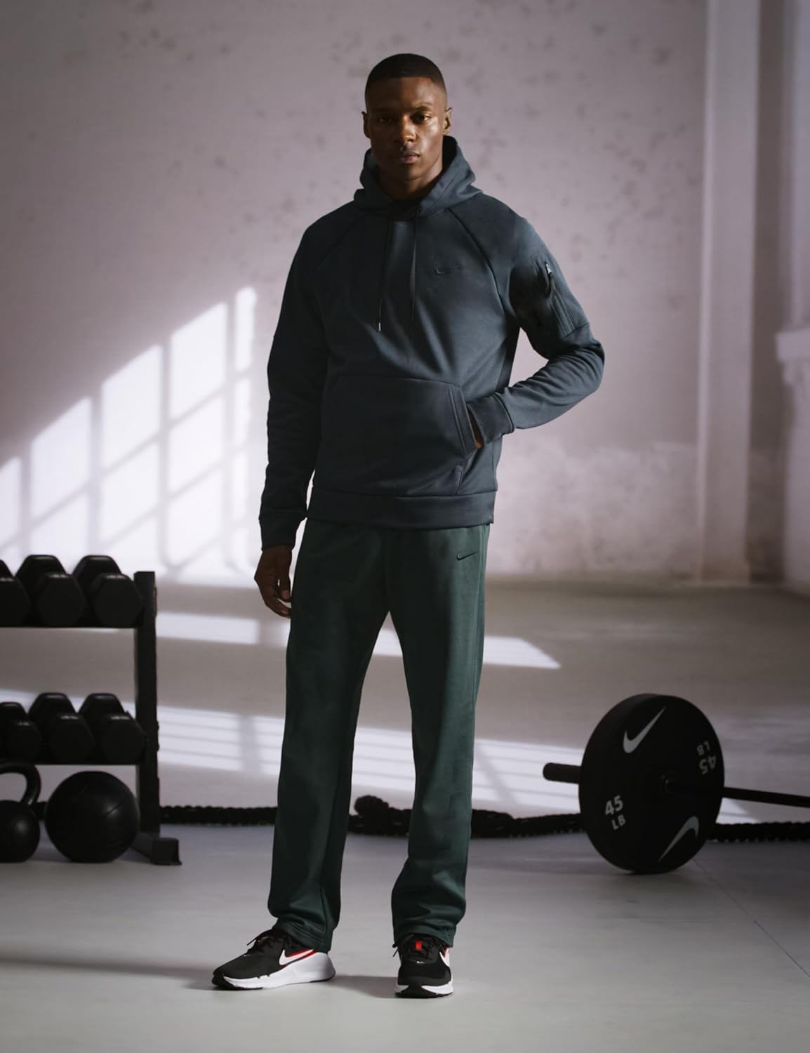 Мужские тренировочные кроссовки Nike Flex, белый/черный/красный — фото 3