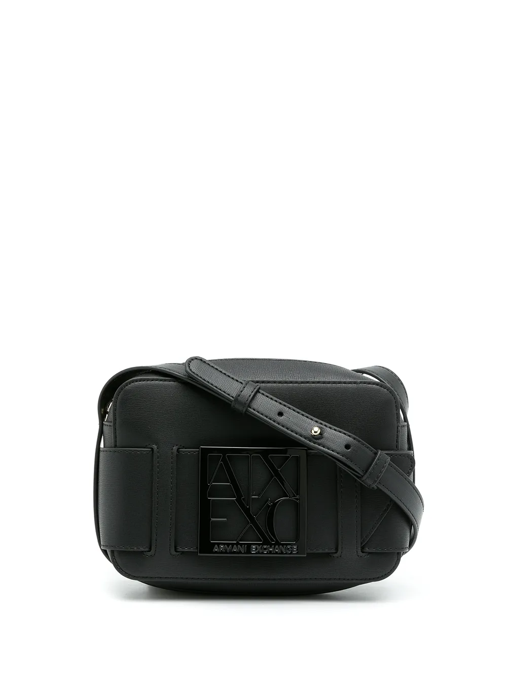 

Сумка через плечо с логотипом Armani Exchange, черный