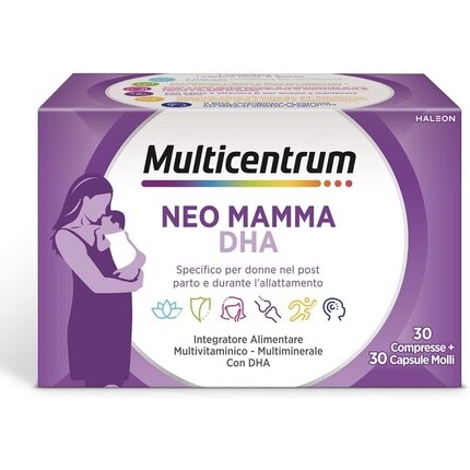 

Haleon Италия Multicentrum Neo Mamma Dha 30 таблеток + 30 мягких капсул