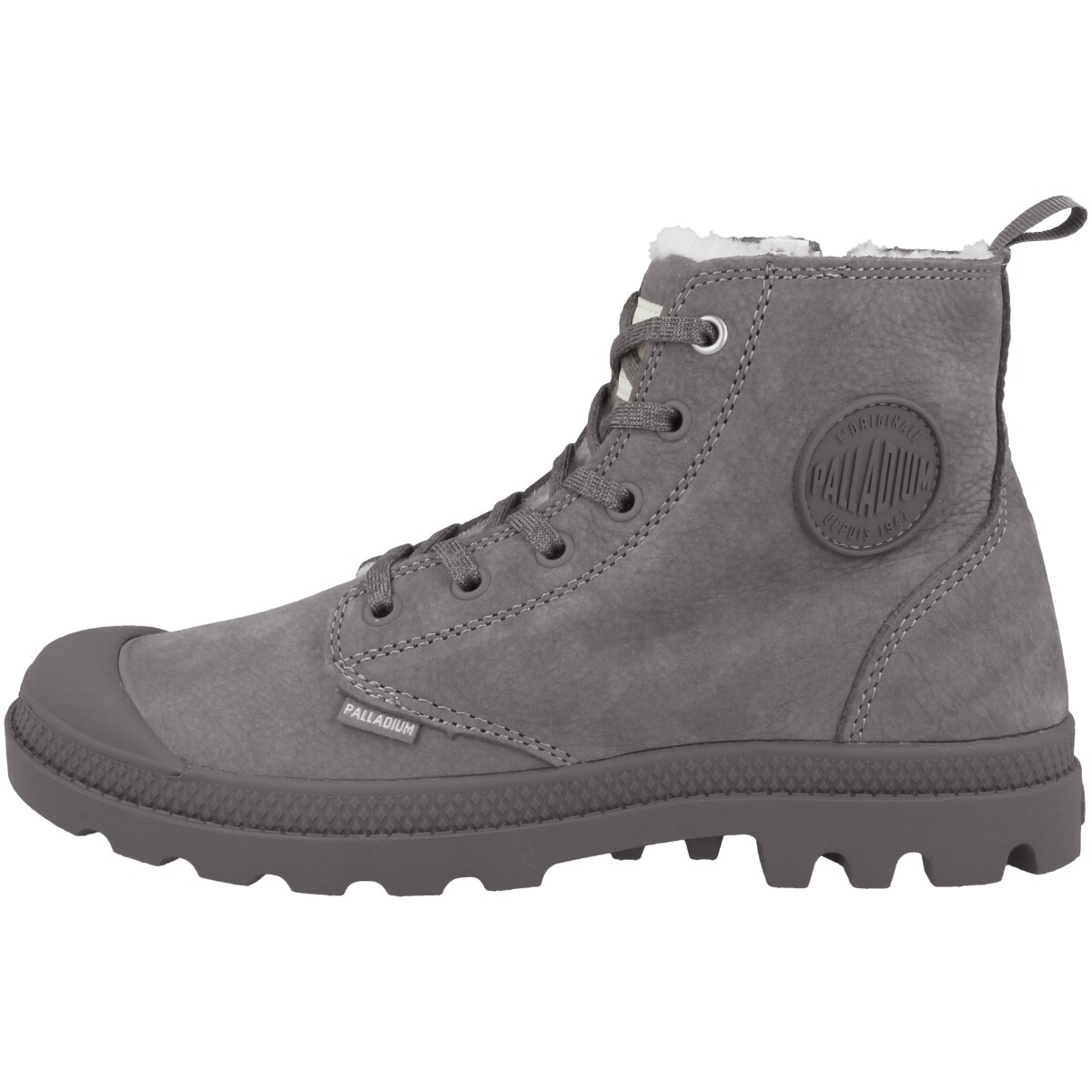 Ботинки Palladium Schnür Pampa Hi Zip WL Leather, серый
