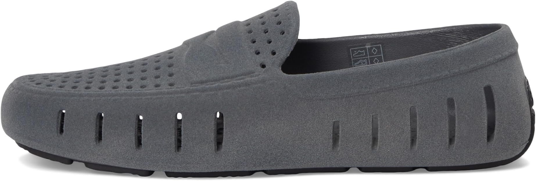 Лоферы Floafers Country Club Driver Faux Suede, цвет Slate Grey/Black Suede — фото 4
