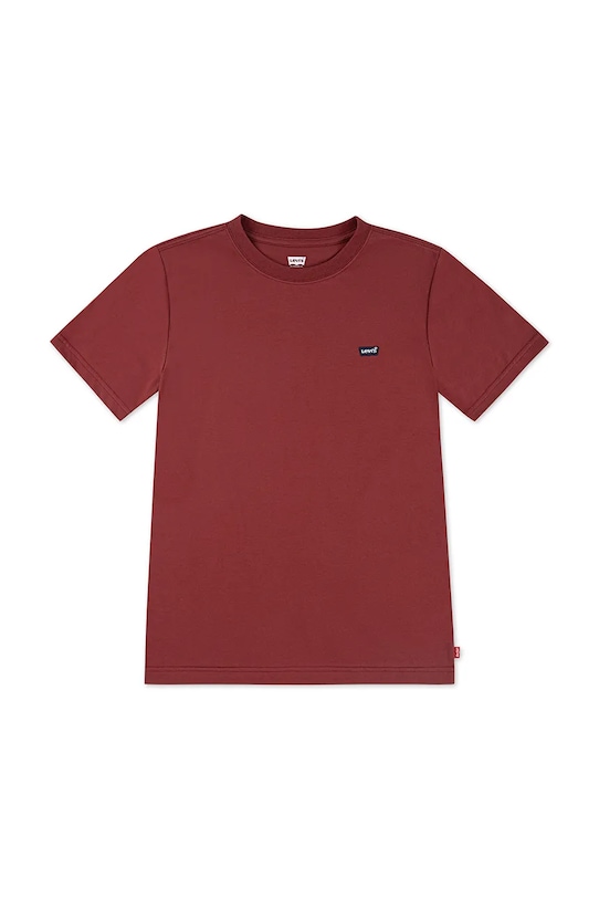 

Детская хлопковая футболка LVB Batwing Chest Hit Levi'S, бордовый