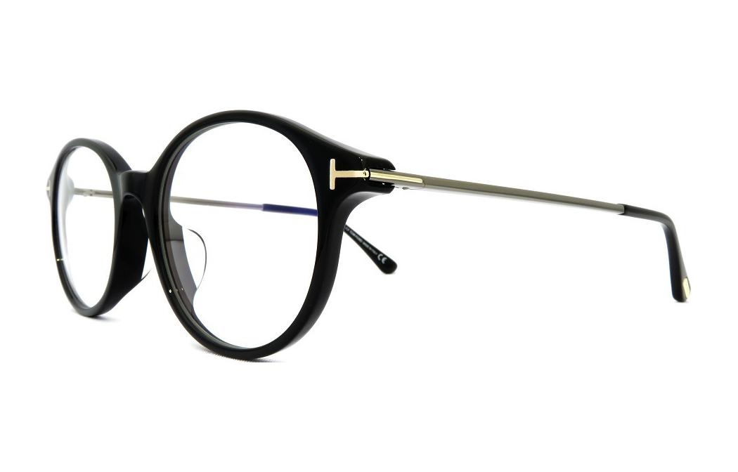 

TOM FORD Металлическая круглая оправа для очков унисекс черная, Black