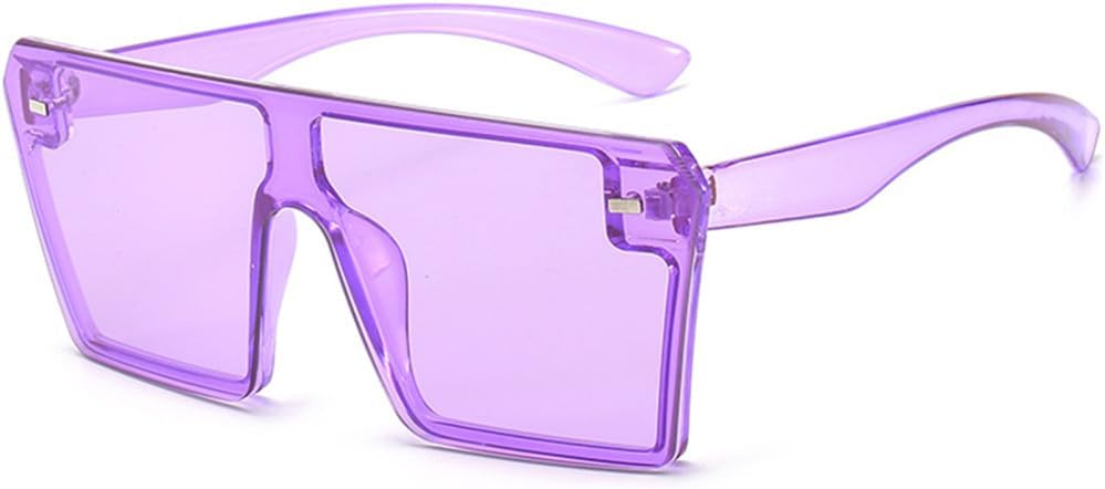

1 шт. Солнцезащитные очки большого размера для женщин, ретро-очки с градиентным переходом цвета для мужчин, большие очки в ретро-оправе, защита от ультрафиолета UV400 LANGSER, Purple Purple