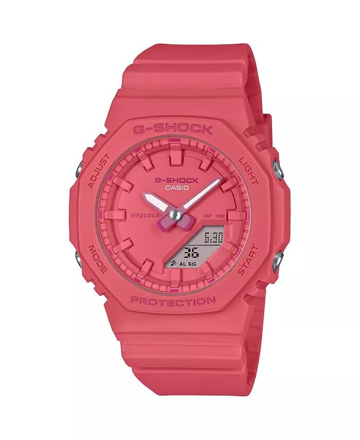 

Аналоговые цифровые часы унисекс из розовой смолы, 40,2 мм, GMAP2100-4A G-Shock, розовый