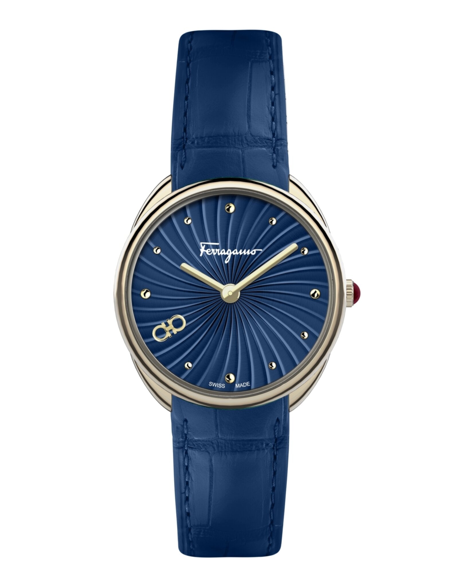

Часы Cuir Salvatore Ferragamo, синий/золотой/синий
