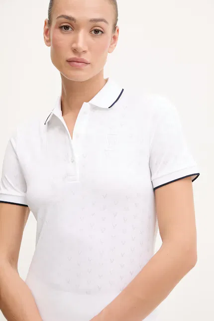 Поло Lacoste, женское, белое — фото 4