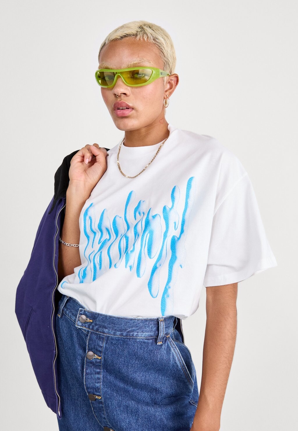 

Принт на футболке GOO Carhartt WIP, белый