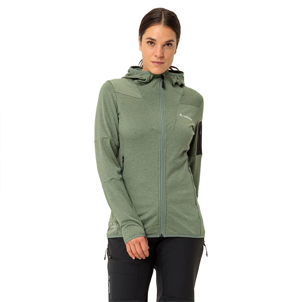 

Флис VAUDE Monviso II hoodie, зеленый