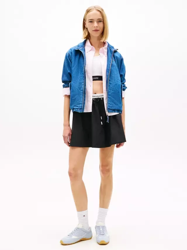 Джинсовая куртка из шамбре, темно-синяя Tommy Hilfiger — фото 2