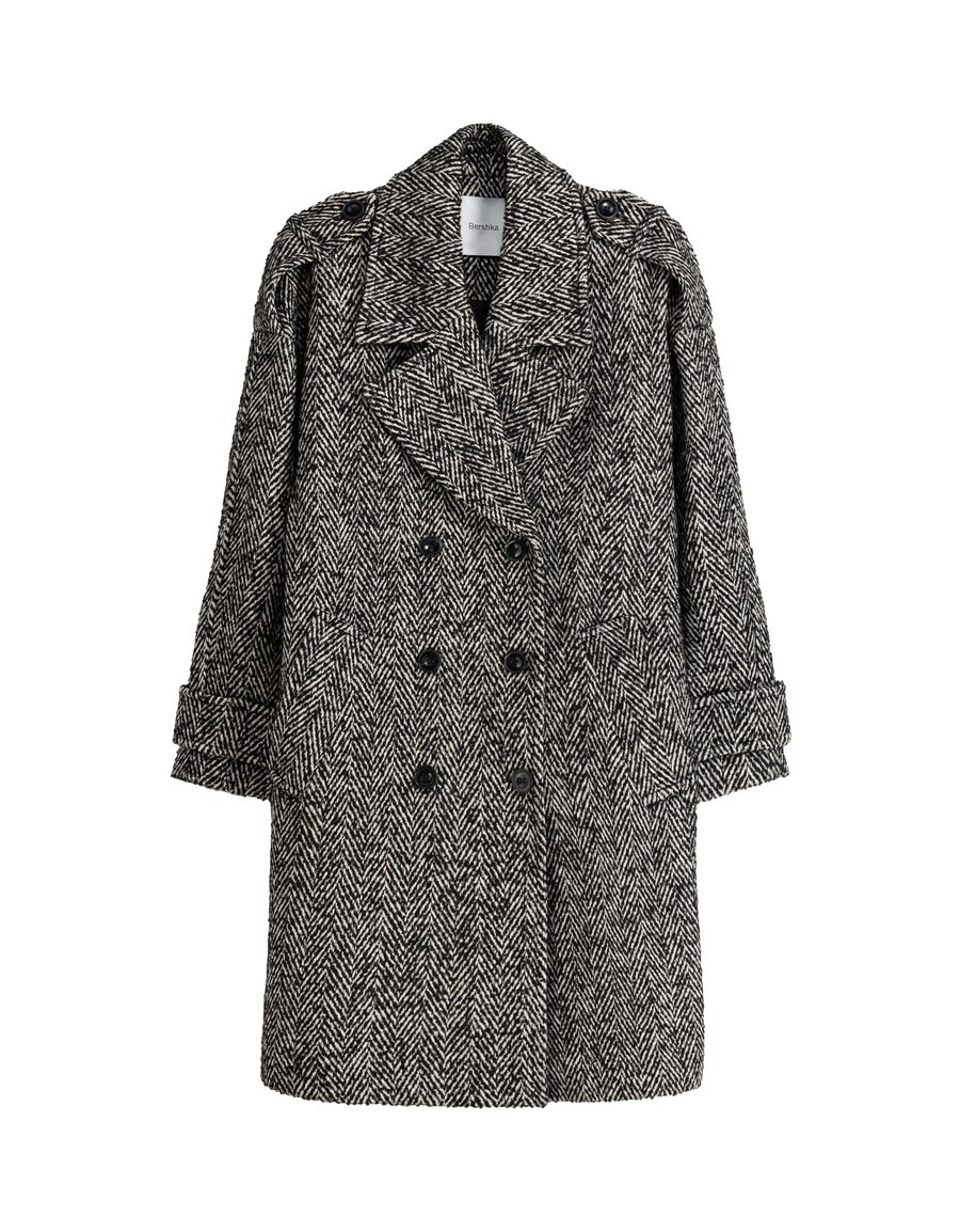 

Межсезонное пальто Bershka, темно-серый