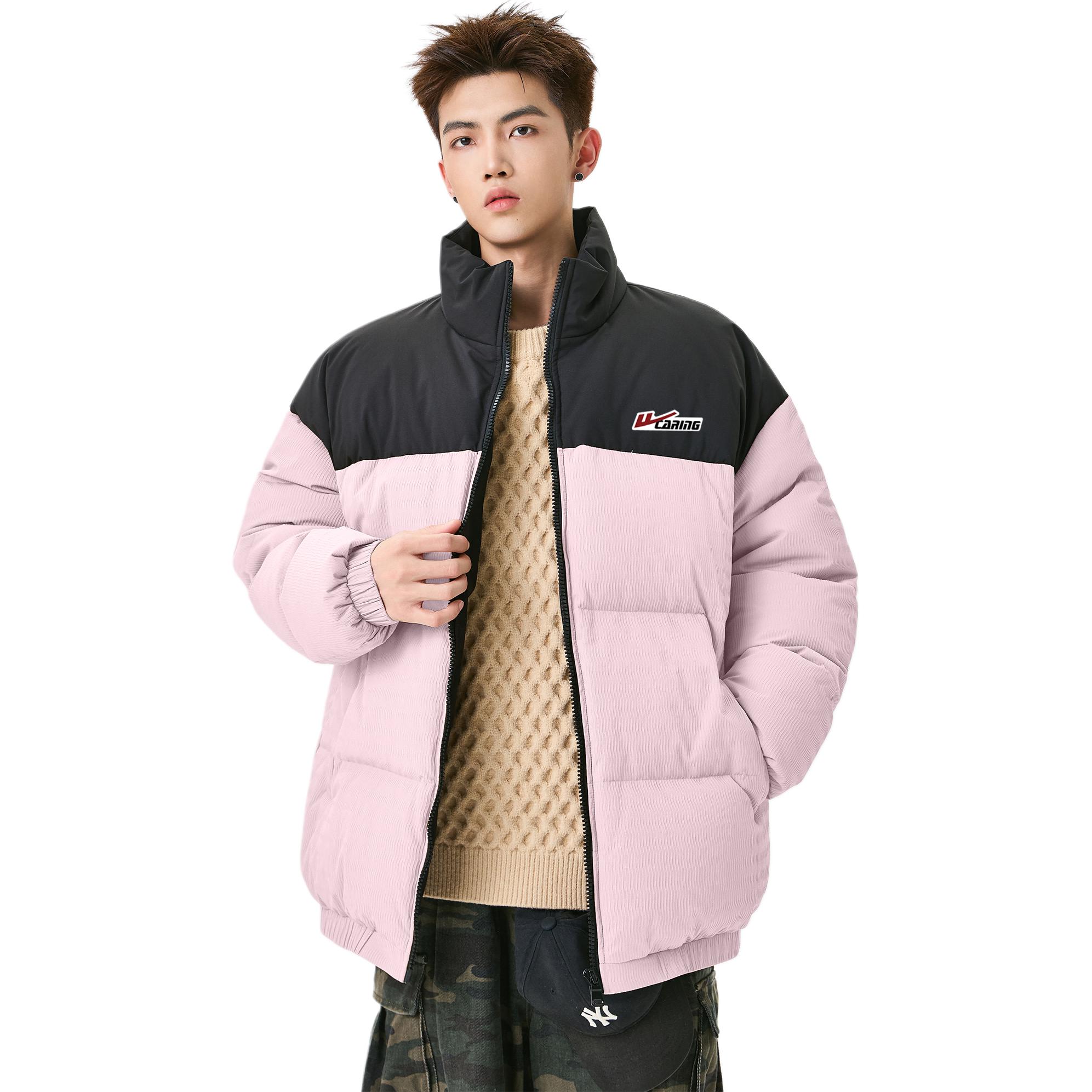 

Пуховик Unisex Stand Collar с флисовой подкладкой WARRIOR, розовый (diy badge)