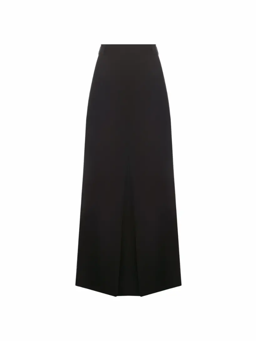 

Шерстяная юбка макси Victoria Beckham, черный