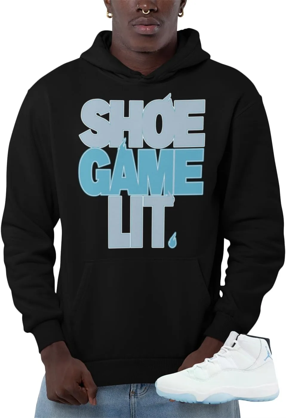 

Толстовка Urban Men's Graphic Hoodie в стиле Jordan 11 Retro Legend Blue House Of Tees