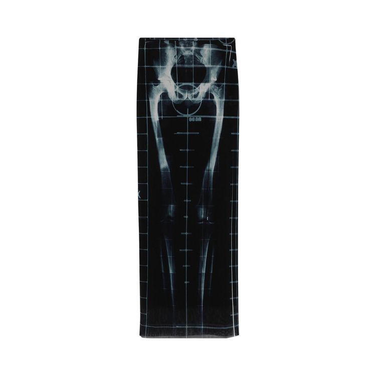 

Юбка Jean Paul Gaultier Printed Squeletor Mesh Long Skirt 'Black/Navy/Light Blue', черный