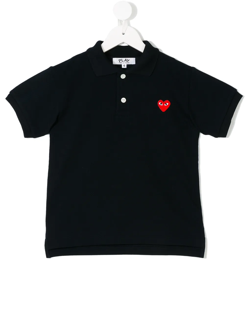 

Рубашка поло с вышивкой Comme Des Garçons Play Kids, синий